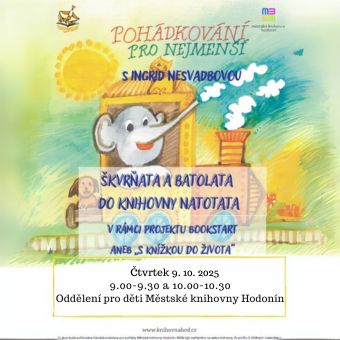Pohádkování s Ingrid Nesvadbovou v rámci celorepublikového projektu Bookstart aneb S knížkou do života. 